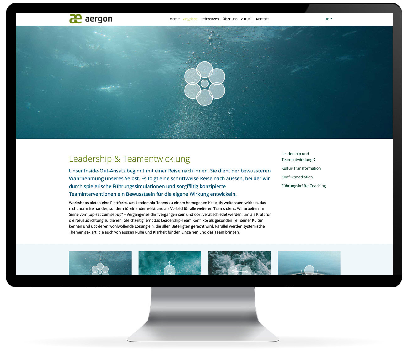Webseite www.aergon.com Webseite www.aergon.com